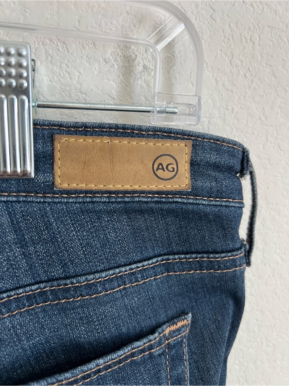AG Adriano Goldschmied Dark Wash The legging Super Skinny Jeans Women's 27R - Picture 5 of 14